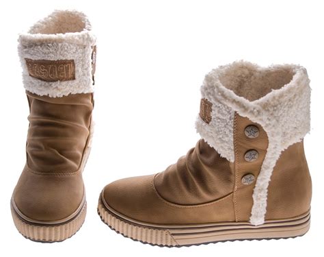 adidas winter stiefeletten in braun mit fell damen|Damen.